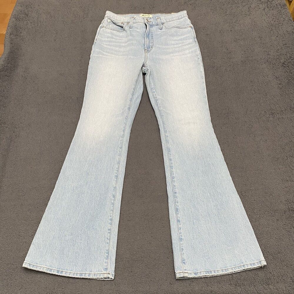 Madewell The Perfect Vintage Flare Jeans Womens 29 Light Wash Blue Denim NEW